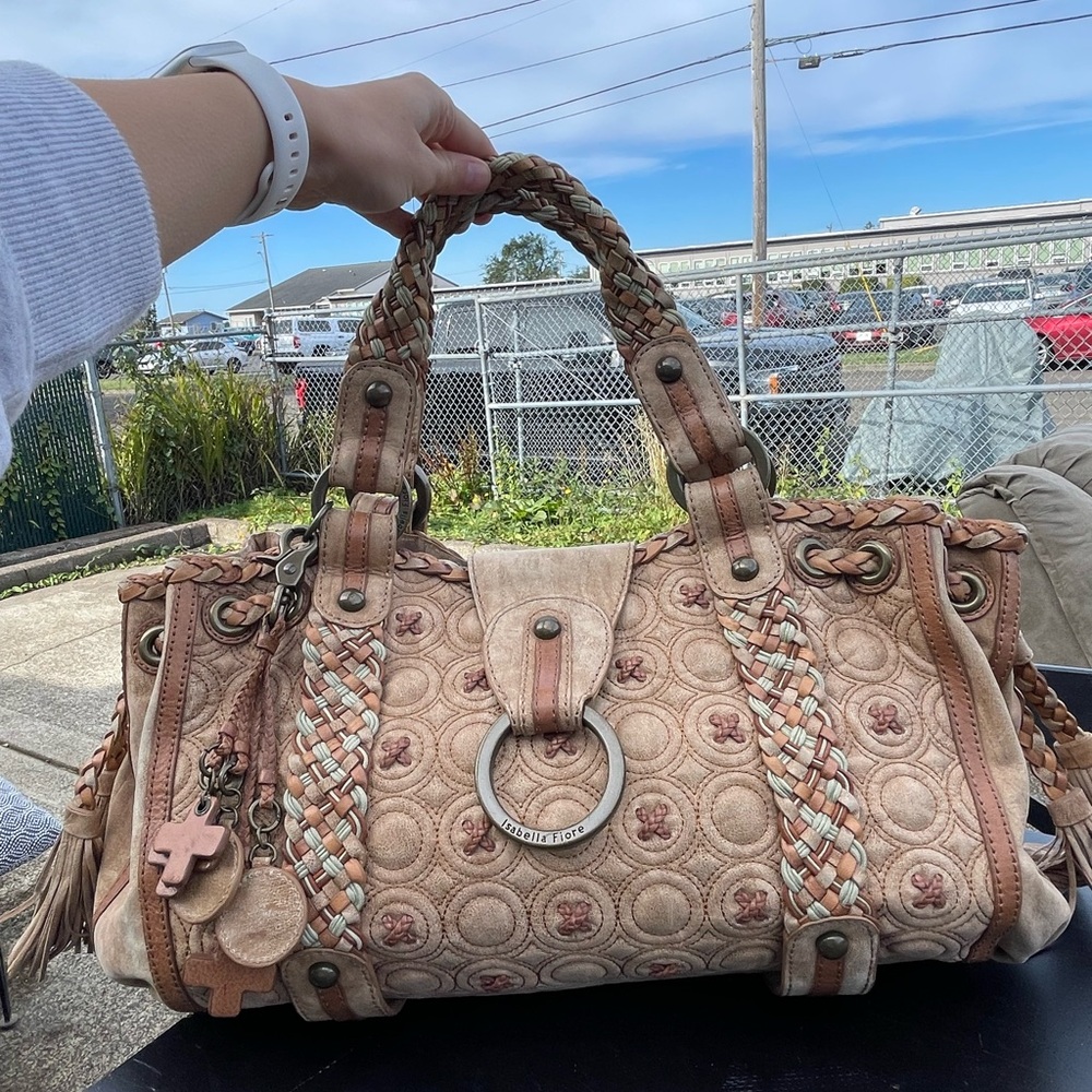 Isabella Fiore Bohemian Large Leather Purse
